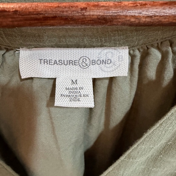 Elegant Olive Green Women's Dress - Picture 4 of 11